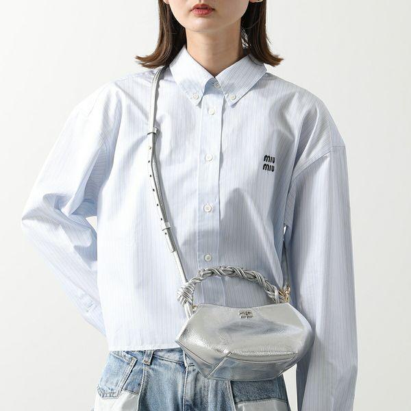 GANNI ガニー ショルダーバッグ Bou Bag Mini Metallic A6595 GANNI ガニー ショルダーバッグ Bou Bag Mini Metallic A6595
