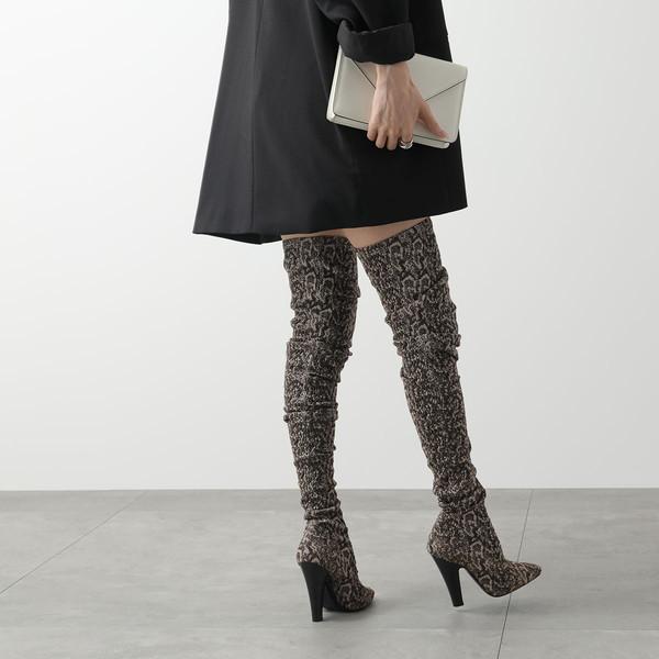 SAINT LAURENT サンローラン ニーハイブーツ 657928 10G00 レディース