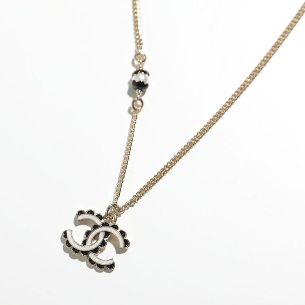 CHANEL パールアメジストチェーンネックレス CHANEL パールアメジストチェーンネックレス