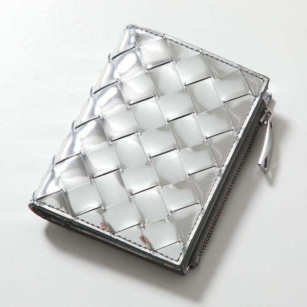 ボッテガヴェメタ　イントレチャートモチーフ　型押し　二つ折　美品 BOTTEGA VENETA（ボッテガ・ヴェネタ） 二つ折り財布 742330 V3QM5