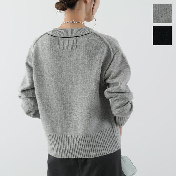 IHATOV イーハトーブ セーター Wool Cashmere Round Knit IH12