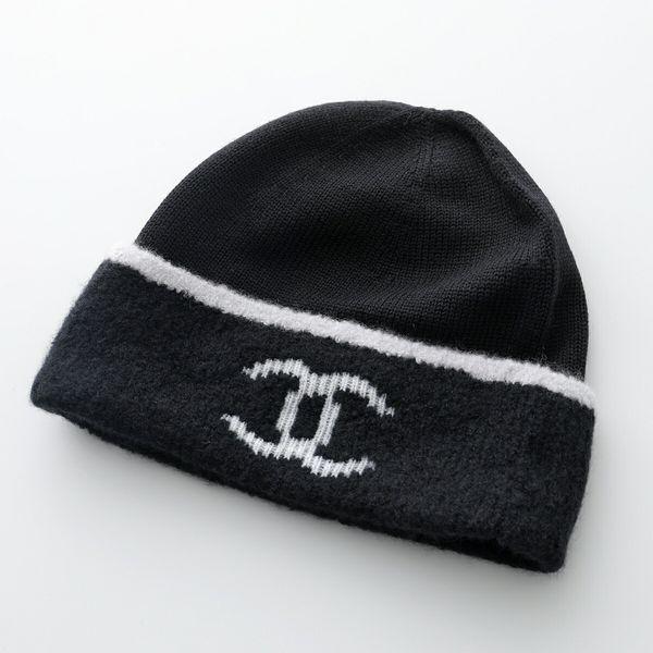 CHANEL シャネル ニット帽 AAA330 B17631 レディース ココマーク CHANEL シャネル ニット帽 AAA330 B17631 レディース ココマーク