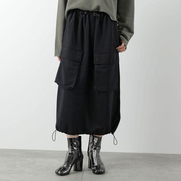 MM6 ロング・マキシ丈スカート 黒 2122625M0115 MM6 ロング・マキシ丈スカート 黒 2122625M0115 MM6 Maison