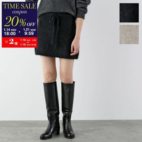 LGB カシミア混 ミニスカ サイズ0 黒 The Garment ザ ガーメント ミニスカート bern mini a 20752