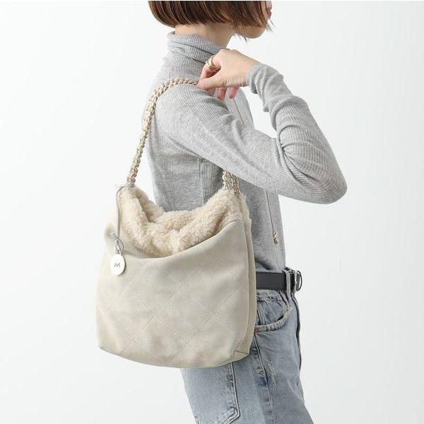 【美品】MARCO MASI　2wayトートバッグ　茶　スウェード　ロゴ MARCO MASI マルコマージ トートバッグ 3358 SUE-ECOM