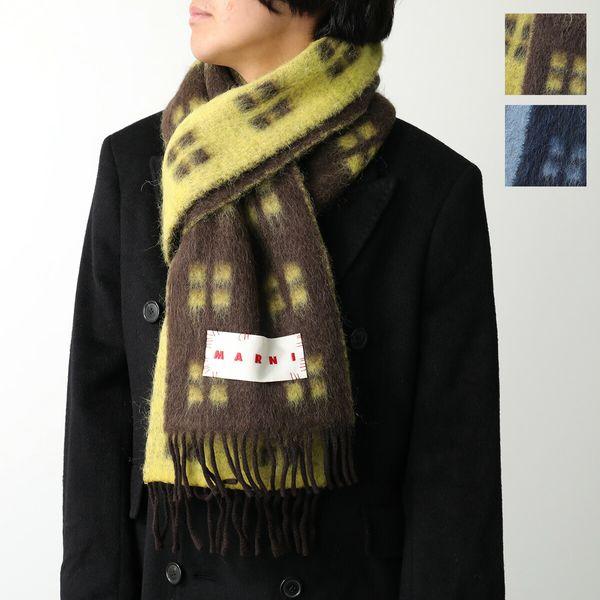 MARNI マルニ マフラー SCZC0067Y0 UAW032 メンズ ロゴ フリンジ MARNI マルニ マフラー SCZC0067Y0 UAW032 メンズ ロゴ フリンジ