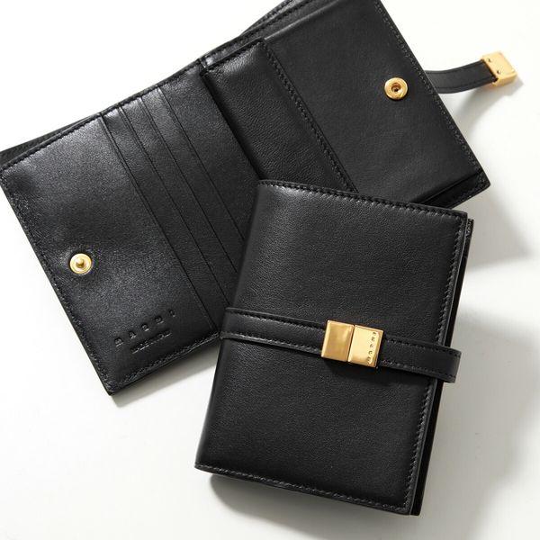 新品　MARNI 二つ折り財布 MARNI マルニ 二つ折り財布 PFMO0103U1 P5298 レディース ミニ