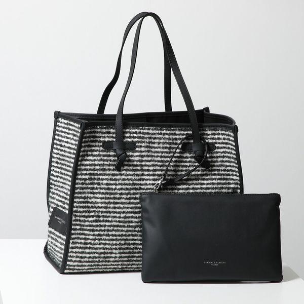 【極美品】ジャンニ キアリーニ マルッチェラ 黒 トートバッグ GIANNI CHIARINI（ジャンニ キアリーニ） トートバッグ MARCELLA