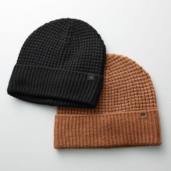 UGG ワッフル　ニット帽　新品未使用 UGG（アグ） ニット帽 WAFFLE CUFF HAT ワッフル カフ ハット 100817
