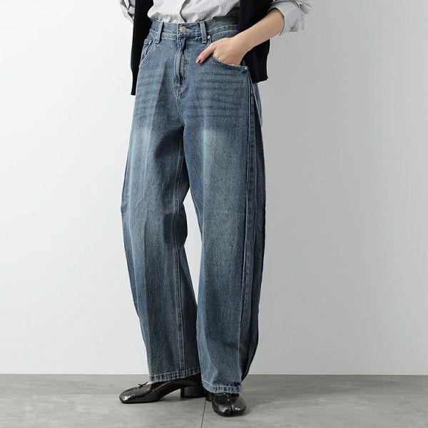 YENN イエン デニムパンツ SIDE PLEATED DENIM PANTS Y243-31045