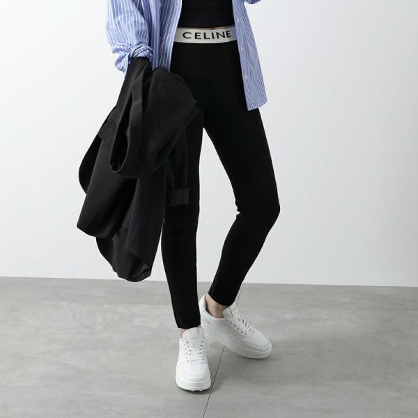 CELINE ブラック レギンス XS CELINE（セリーヌ） レギンス 2A05P372N.38CR レディース ニットパンツ