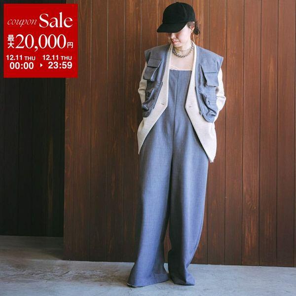 oll オール ジャンプスーツ Bare jumpsuit 410-05008 レディース