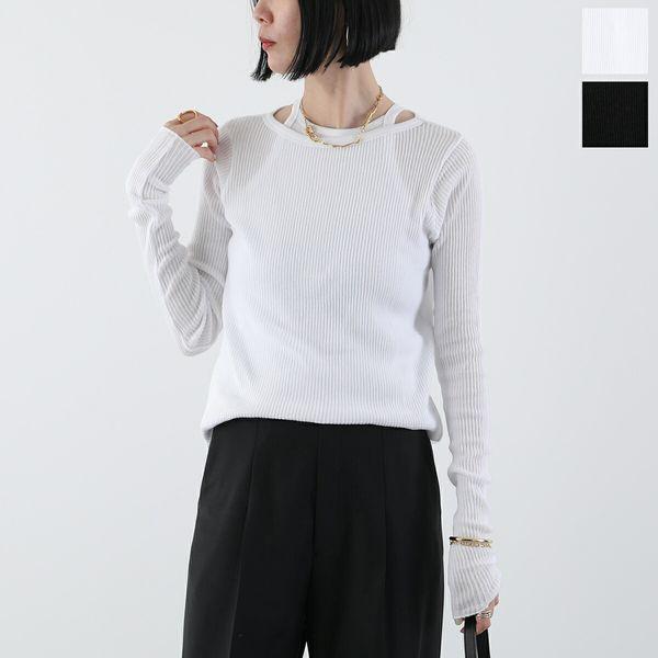 【caRouse LamBRa】2Packハイネックカットソー CaRouseLamBRa（ケラウズランブラ） 2点セット リブカットソー ORGANIC