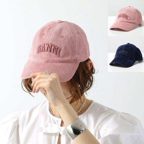 GANNI（ガニー） ベースボールキャップ Cap Hat Corduroy A6430 A6472