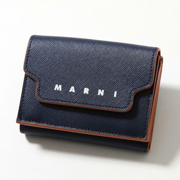 MARNI（マルニ） 三つ折り財布 PFMO0125U0 LV520 メンズ ロゴ ミニ財布