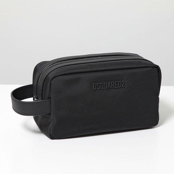 DSQUARED2 ブラック ケース　新品未使用 DSQUARED2（ディースクエアード） クラッチバッグ Urban Beauty Case