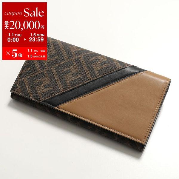 FENDI（フェンディ） 二つ折り長財布 7M0264 AJF8 メンズ FFロゴ 小銭