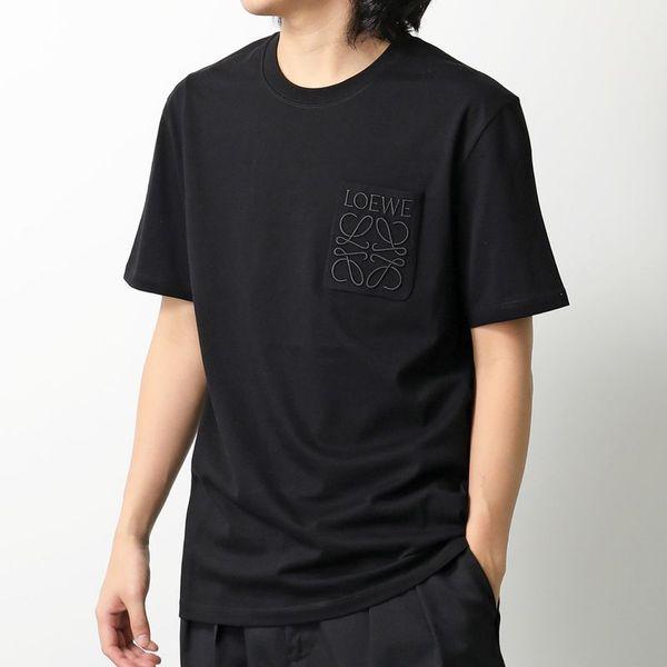 【超美品】LOEWE ロエベ アナグラム ロゴTシャツ 半袖 黒 ブラック XL 中古・古着通販】LOEWE (ロエベ) アナグラムロゴTシャツ
