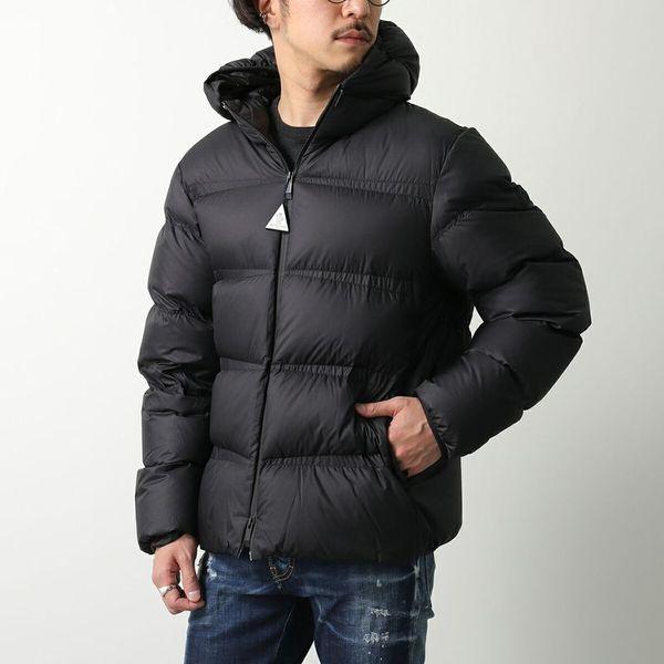 モンクレール　1 メンズ　ダウンジャケット　艶ありマット　ブラック　美品 MONCLER Matt Black モンクレール マットブラック ダウン