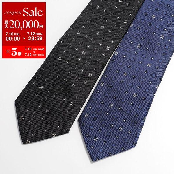 Givenchy（ジバンシィ）ネクタイ4Gエンブレム　ジャガード　ロゴ入りシルク GIVENCHY（ジバンシィ） ネクタイ J5906 メンズ シルクタイ 4G