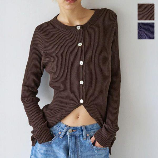YENN イエン カーディガン COTTON RIB CARDIGAN Y251-91013 レディース