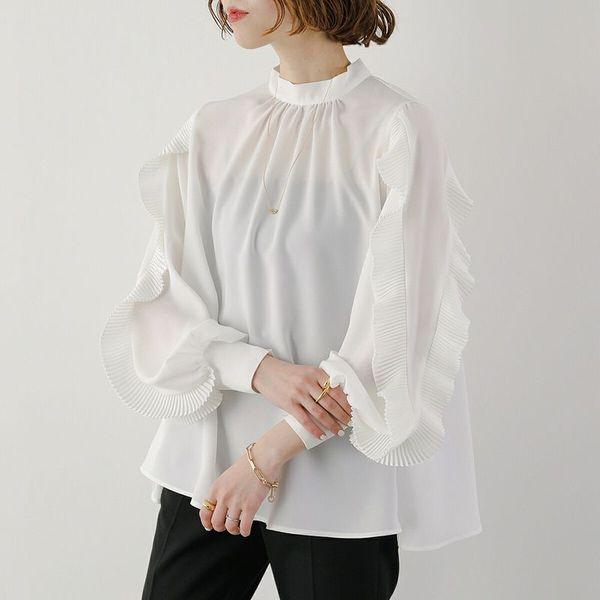 anana（アナナ） ブラウス a51-033 レディース 袖プリーツデザイン