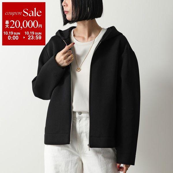 新品同様！MaxMara ブラック フルジップ パーカー 美品 マックスマーラ ジップアップパーカー メンズ SIZE M MAX