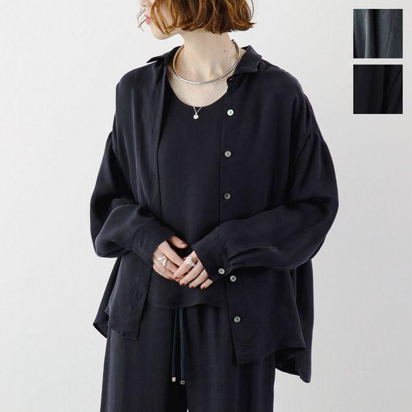 マルモア 【marmors】tweed fringe shirt BLACK marmors | マルモア