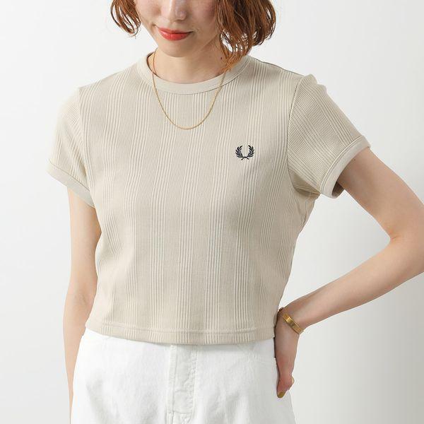 FRED PERRY（フレッドペリー） Tシャツ CROPPED RIBBED T-SHIRT G9168