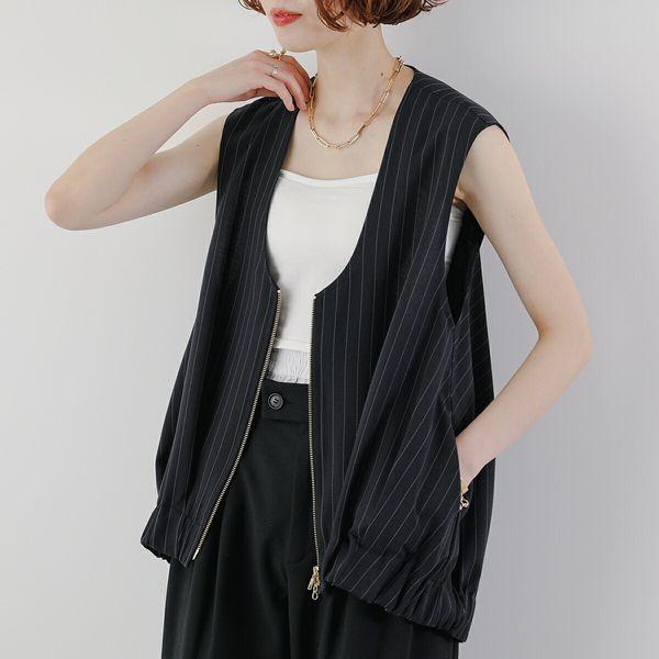 トロア trois 中綿デザインベスト PANTS – trois