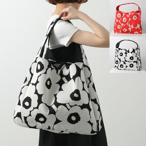 marimekko マリメッコ トートバッグ Knitted Bag Large Unikko marimekko マリメッコ トートバッグ Knitted Bag Large Unikko