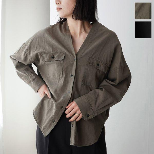 marmors マルモア ブラウス v neck blouse 0225101019