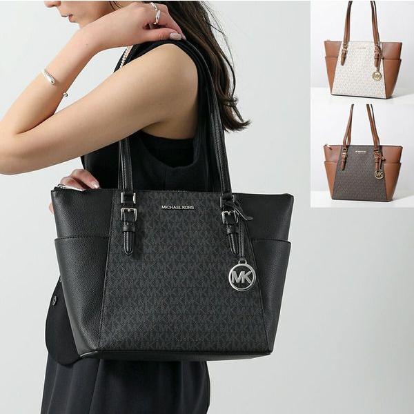 マイケルコース MICHAEL KORS トートバッグ レディース 35T0GCFT3B-BROWN シャーロット ラージ トップジップ トート CHARLOTTE LG TZ TOTE ブラウン s-musee_370401200