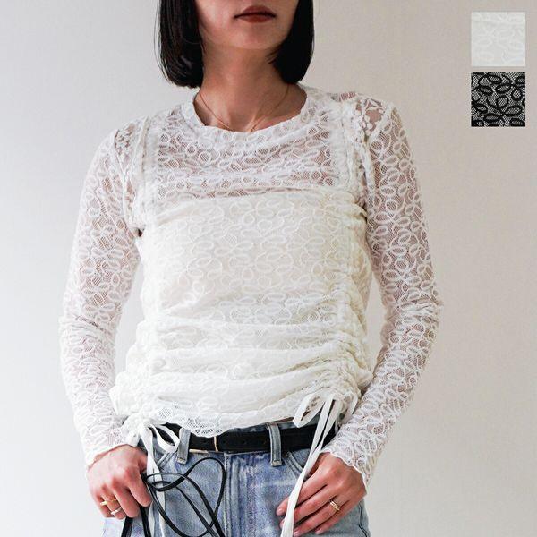 MONiLE モニーレ ブラウス 002739 レディース レース メッシュ