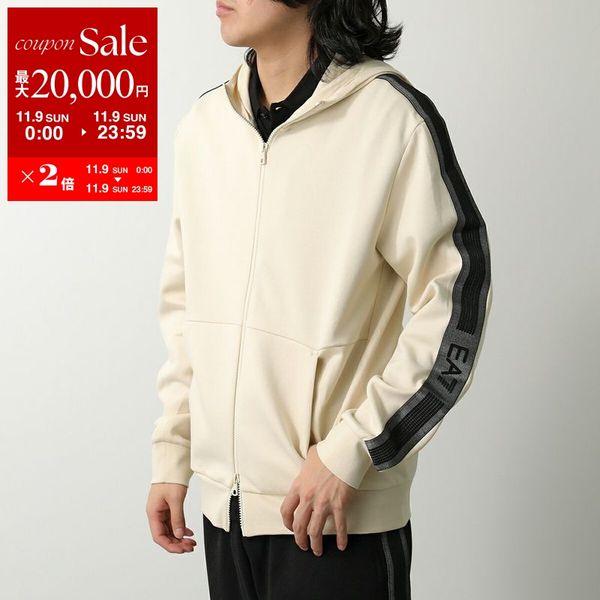 美品　エンポリオアルマーニ　　EA７　パーカー　ジャケット　メンズ　エコレザーM EA7 EMPORIO ARMANI エアセッテ エンポリオアルマーニ パーカー