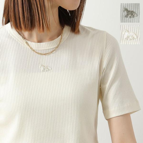 MAISON KITSUNE（メゾン キツネ） Tシャツ BABY FOX RIBBED FITTED