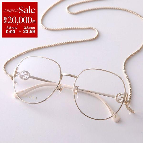 GUCCI（グッチ） メガネ GG1208O レディース ボストン型 メタル