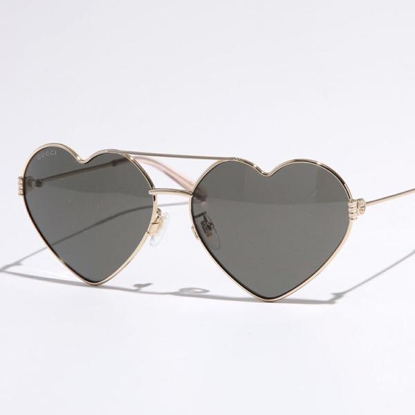 GUCCI（グッチ） サングラス GG1283S ハート型 メタルフレーム 細
