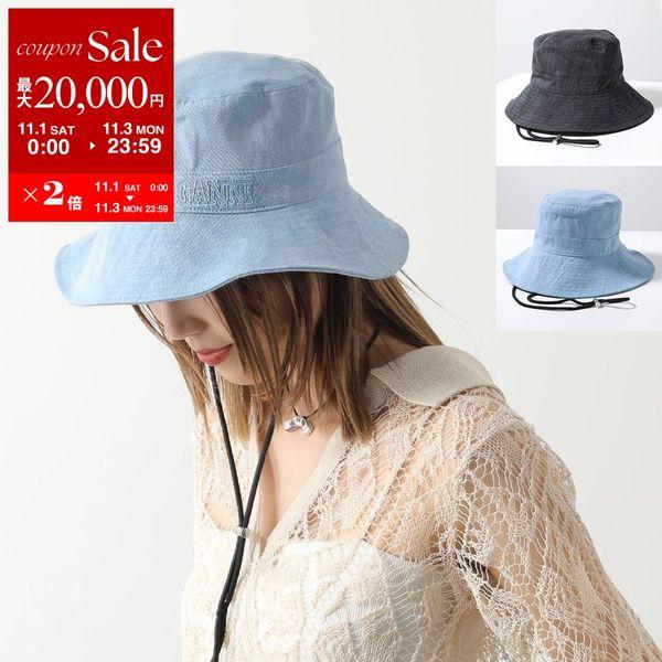 GANNI デニム　バケットハット　ベビーブルー GANNI デニム バケットハット ベビーブルー