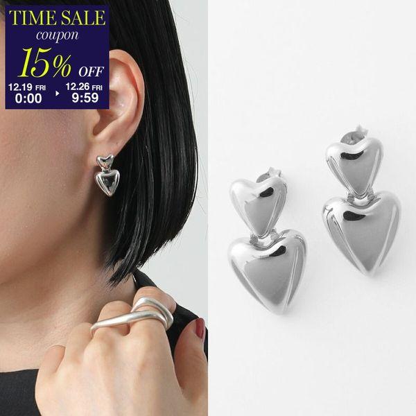 【美品】ハート型パール&ダイヤモンド ピアス かわいいハートの軟骨ピアス│ハートのフォルムが可愛い 軟骨