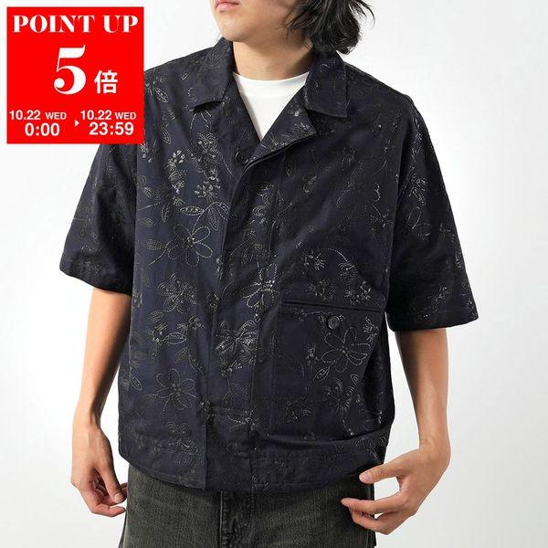 HERMES エルメス 半袖シャツ Fleurs technique short-sleeve
