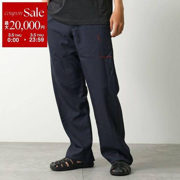 MARNI（マルニ） ウールパンツ PUMU0316SU TW839 メンズ ロゴ 刺繍