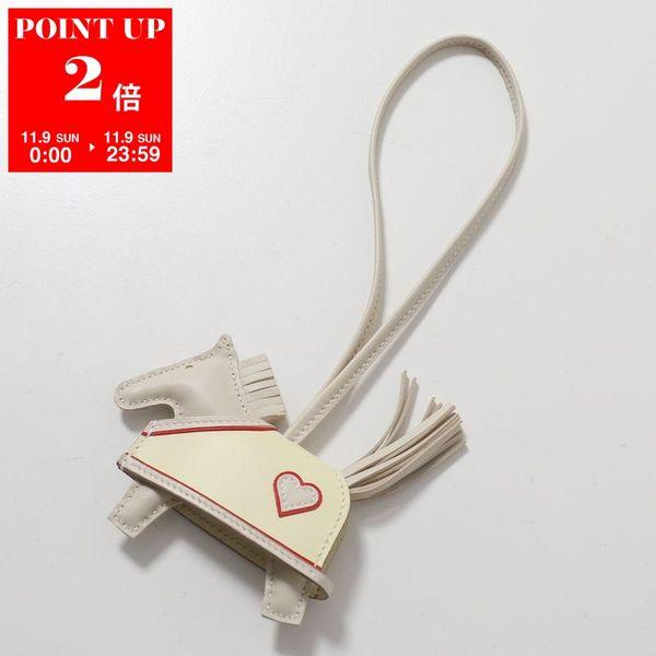 HERMES 馬型　レザー ロデオ　チャーム エルメスロデオGM 馬型チャーム ライム/ミント/茶 ユニセックス