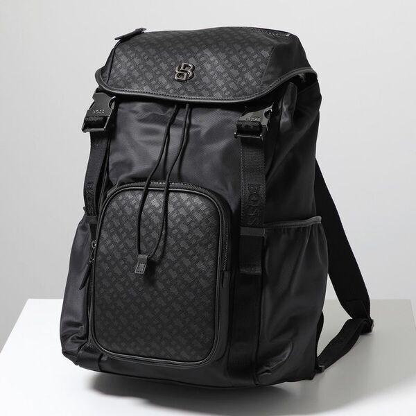 ほぼ未使用 ヒューゴボス リュック バックパック エンボスロゴ ブラック 黒 HUGO BOSS ヒューゴボス バックパック B_Icon_MP_Backpack