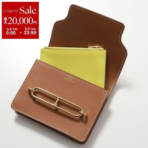 HERMESエルメス2002WALLET2002ウォレットコンパクトウォレットコンパクト財布ウエストポーチケース付き財布小銭入れ有さいふサイフシンプルウォレットスマートウォレットベルトバッグフラップブラウン茶色オレンジC2018年製造レザー12×12×3 HERMES（エルメス） ウォレット ルリ スリム バイカラー Roulis Slim