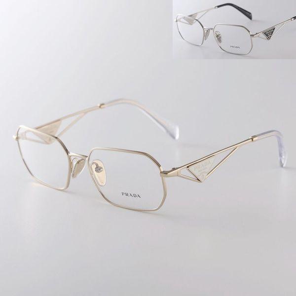 PRADA プラダ メガネ VPR A53V レディース ポリゴン型 メタル