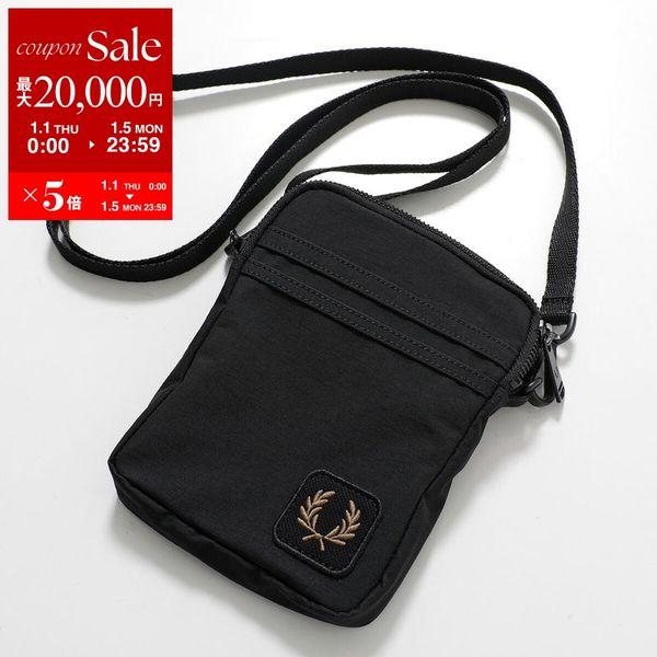 FRED PERRY　フレッドペリー　ショルダーバッグ　ブラック FRED PERRY（フレッドペリー） ショルダーバッグ Nylon Badge Small