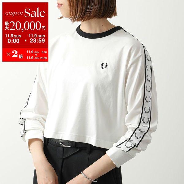 『完売品』　フレッドペリー　ロンT テープロゴ　刺繍ロゴ　ブラック　【S】 FRED PERRY フレッドペリー Tシャツ Taped Long Sleeve T-Shirt