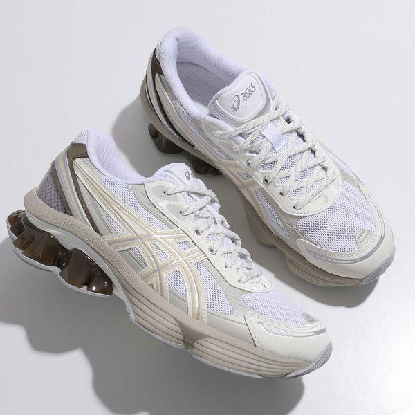 ASICS GELシリーズ ホワイト/ゴールド スニーカー ASICS アシックス スニーカー GEL-KINETIC FLUENT ゲル