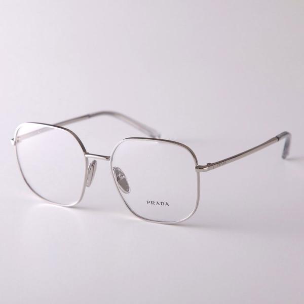 PRADA（プラダ） メガネ VPR A59 メンズ ポリゴン型 メタルフレーム 細